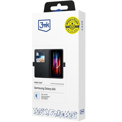 Funda para Samsung Galaxy A16 5G A166 / A16 4G A165, 3MK, Cartera, Negra