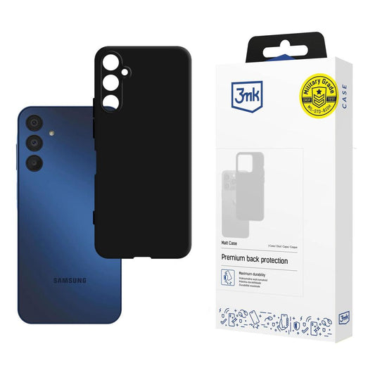 Funda para Samsung Galaxy A15 5G A156 / A15 A155, 3MK, Negra Mate