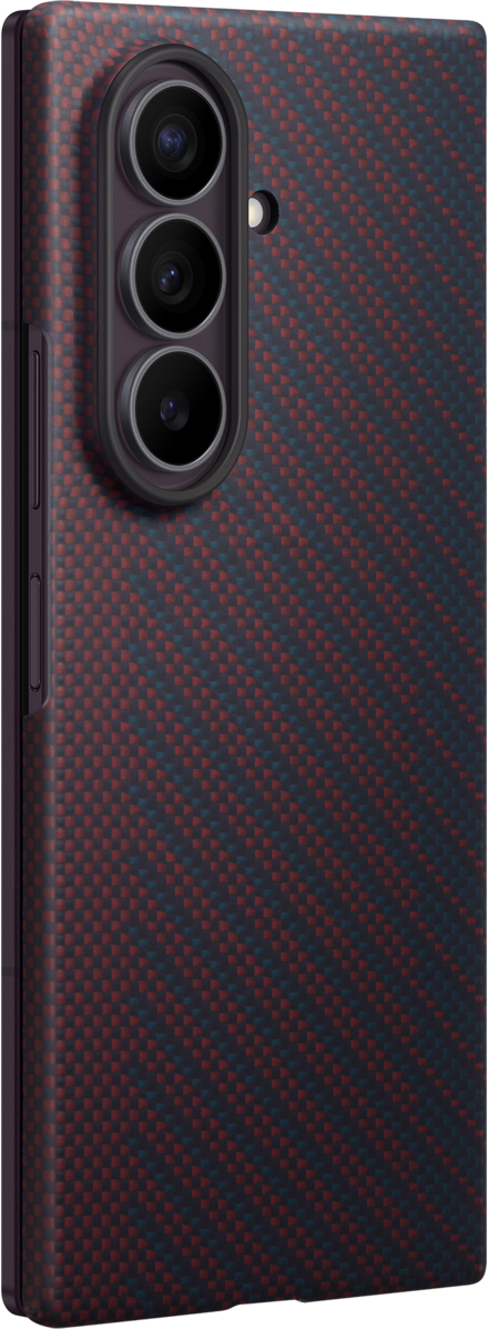 Funda para Samsung Galaxy Z Fold8 Ultra F976, Carbon Magnet Case, Roja EF-KF976SREGWW