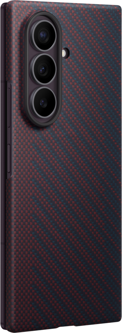 Funda para Samsung Galaxy Z Fold8 Ultra F976, Carbon Magnet Case, Roja EF-KF976SREGWW
