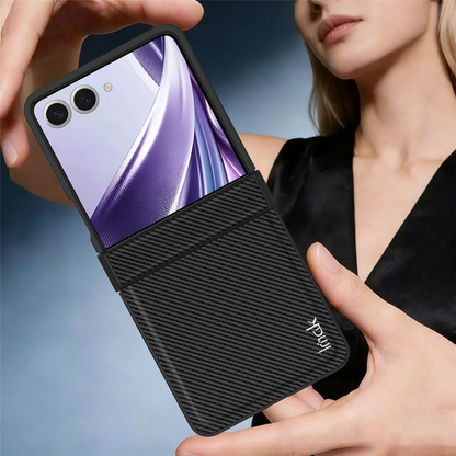 Funda para Samsung Galaxy Z Flip8 F776, Imak, Carbono, Negra