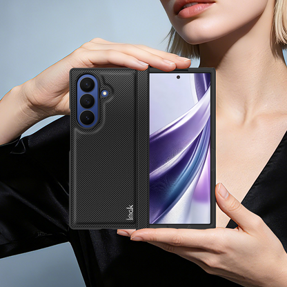 Funda para Samsung Galaxy Z Fold8 Ultra F976, Imak, Carbono, Negra