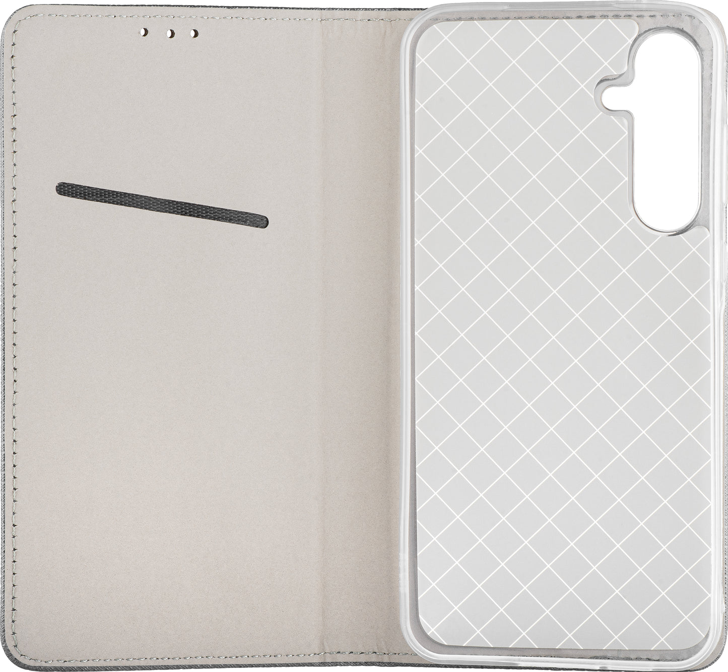 Funda para Samsung Galaxy J3 (2017) J330, OEM, Smart Magnet, Gris