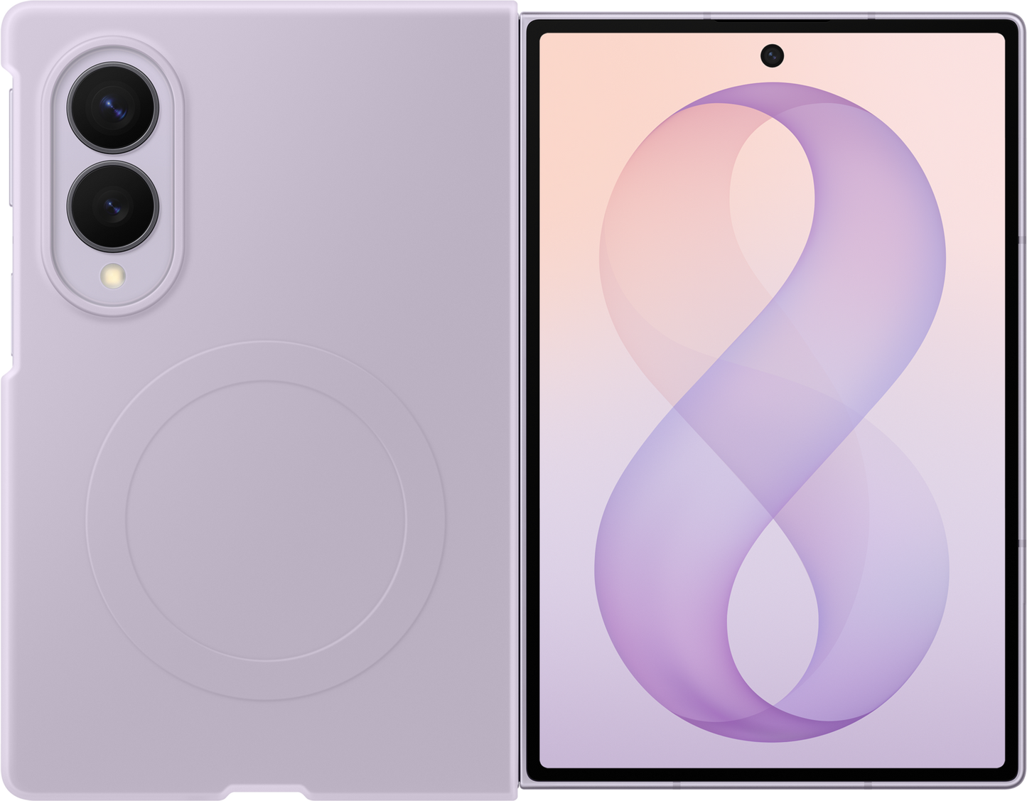Funda para Samsung Galaxy Z Fold8 F971, Funda de Silicona con Imán, Violeta EF-EF971CVEGWW