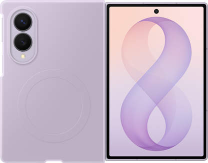 Funda para Samsung Galaxy Z Fold8 F971, Funda de Silicona con Imán, Violeta EF-EF971CVEGWW