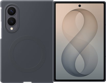 Case for Samsung Galaxy Z Fold8 F971, Silicone Magnet Case, Black EF-EF971CBEGWW