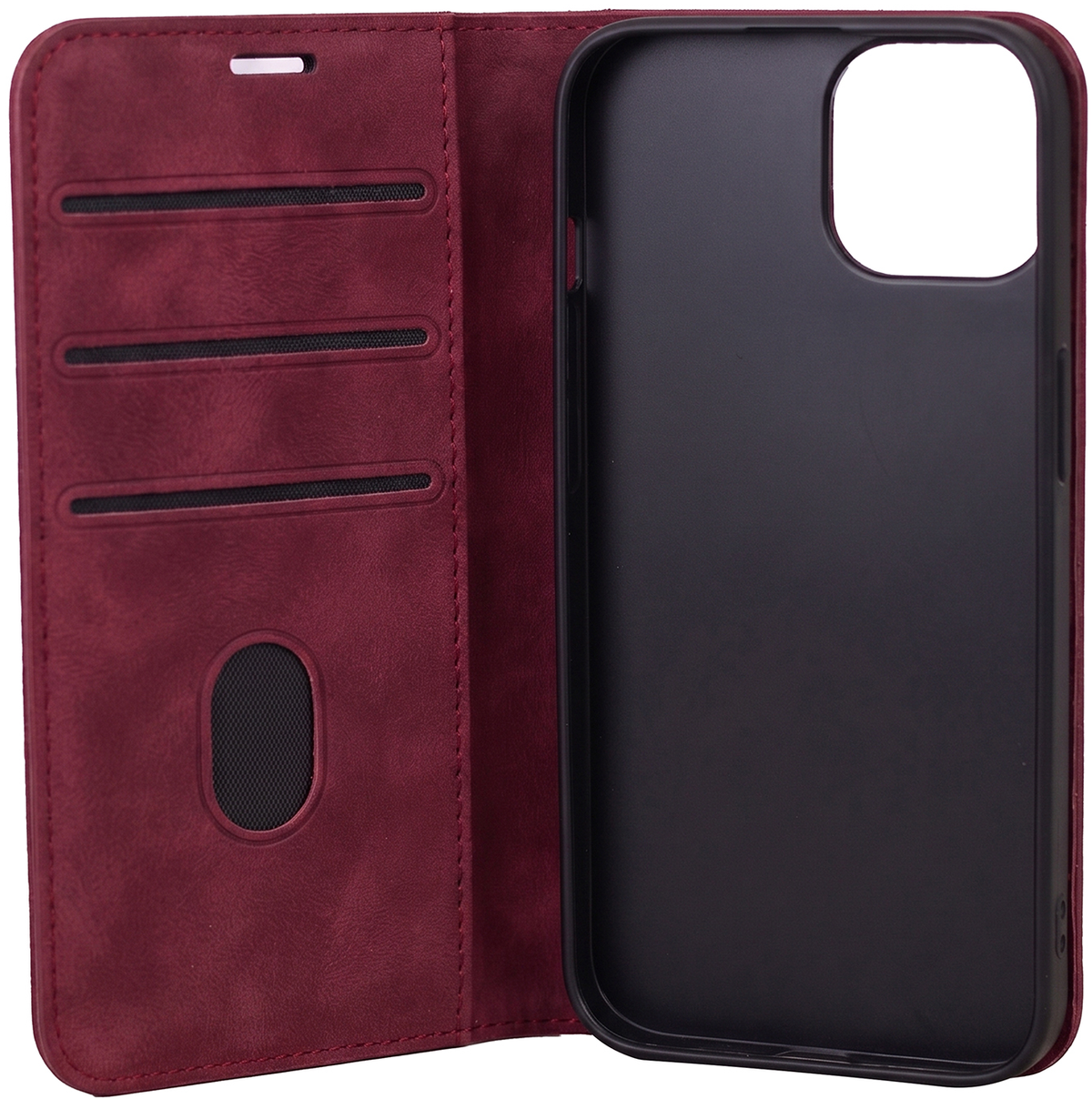Funda para Samsung Galaxy A18 5G A186 / A17 4G A175 / A17 5G A176 / A26 A266, OEM, Smart Suede, burdeos