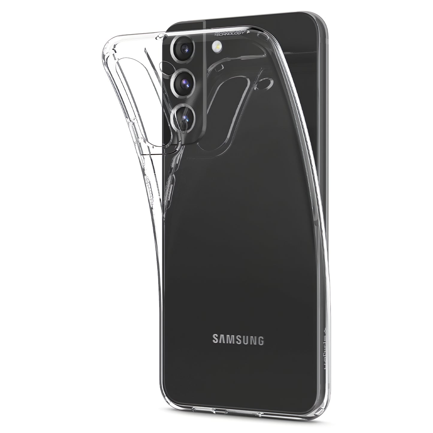 Funda para Samsung Galaxy S22 5G S901, Spigen, Cristal líquido, Transparente 