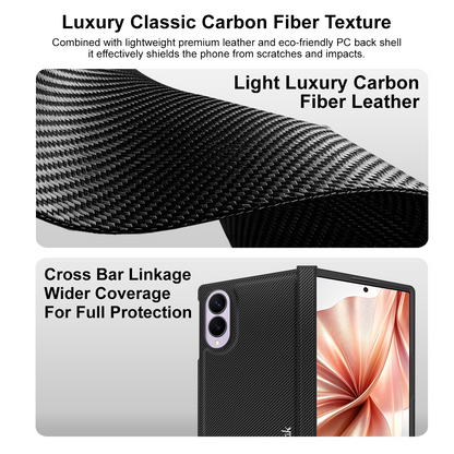 Funda para Samsung Galaxy Z Fold8 F971, Imak, Carbono, Negra