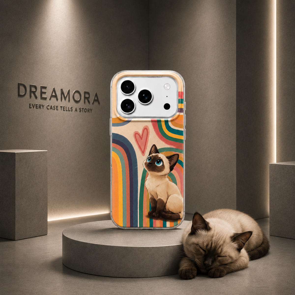 Funda para Samsung Galaxy A07 5G A076 / A07 4G A075, Perfect Case, Dreamora Kitty, Multicolor