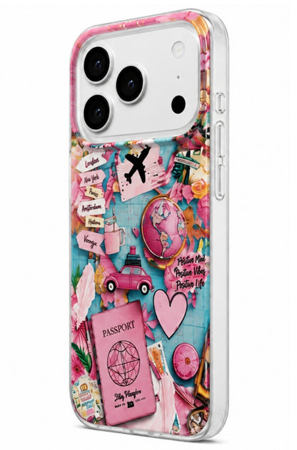 Funda para Samsung Galaxy A07 5G A076 / A07 4G A075, Perfect Case, Dreamora Pink Flight, Multicolor