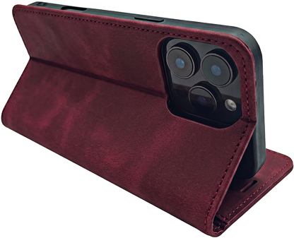 Funda para Samsung Galaxy A18 5G A186 / A17 4G A175 / A17 5G A176 / A26 A266, OEM, Smart Suede, burdeos