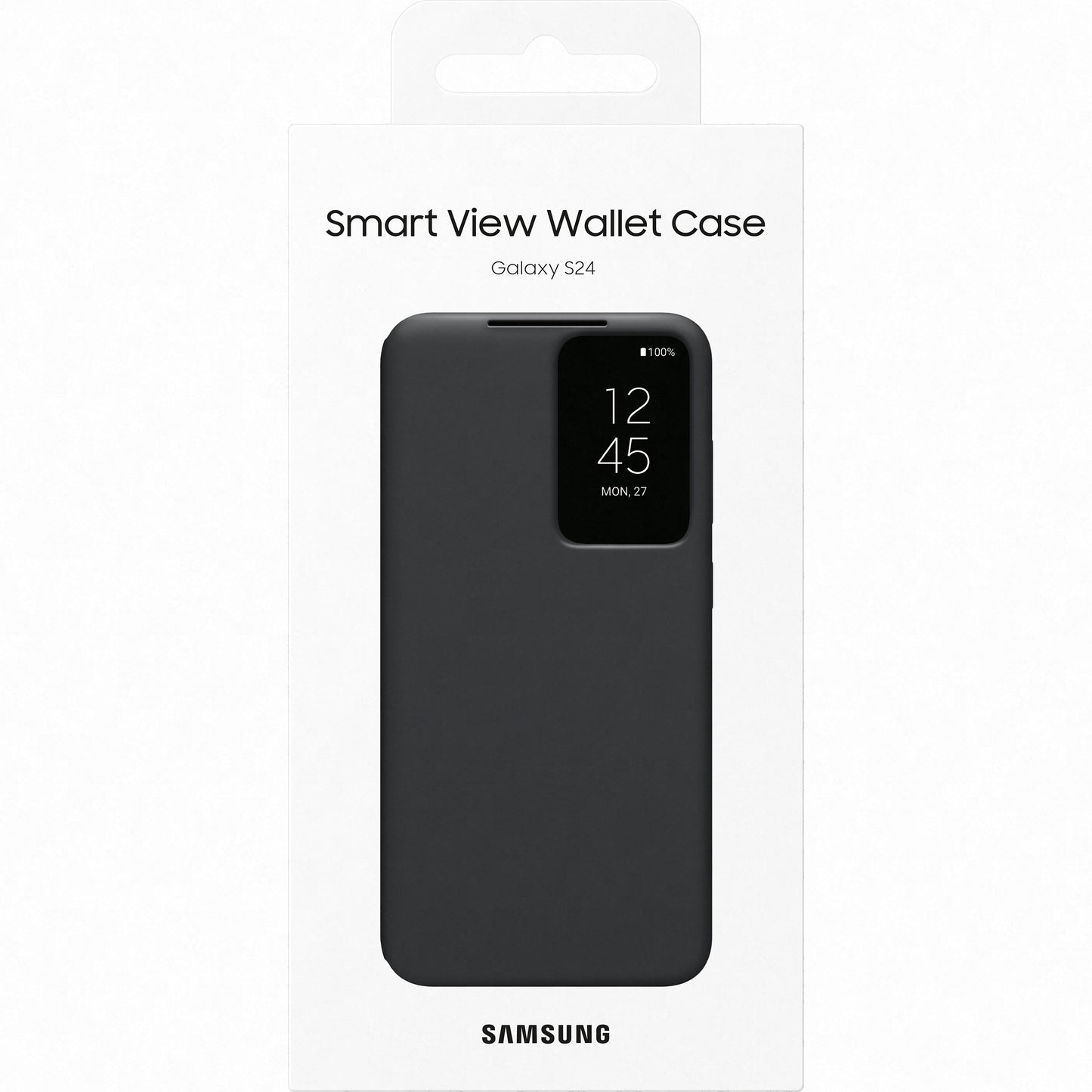 Funda para Samsung Galaxy S24 S921, S-View Wallet, Negro EF-ZS921CBEGWWW 