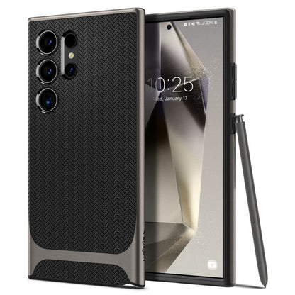 Funda para Samsung Galaxy S24 Ultra S928, Spigen, Neo Hybrid, Gris ACS07305