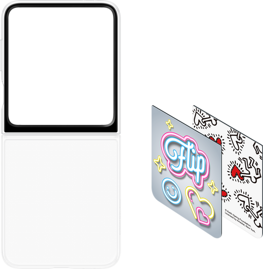 Funda para Samsung Galaxy Z Flip6 F741, FlipSuit Case, Blanco EF-ZF741CWEGWWW 