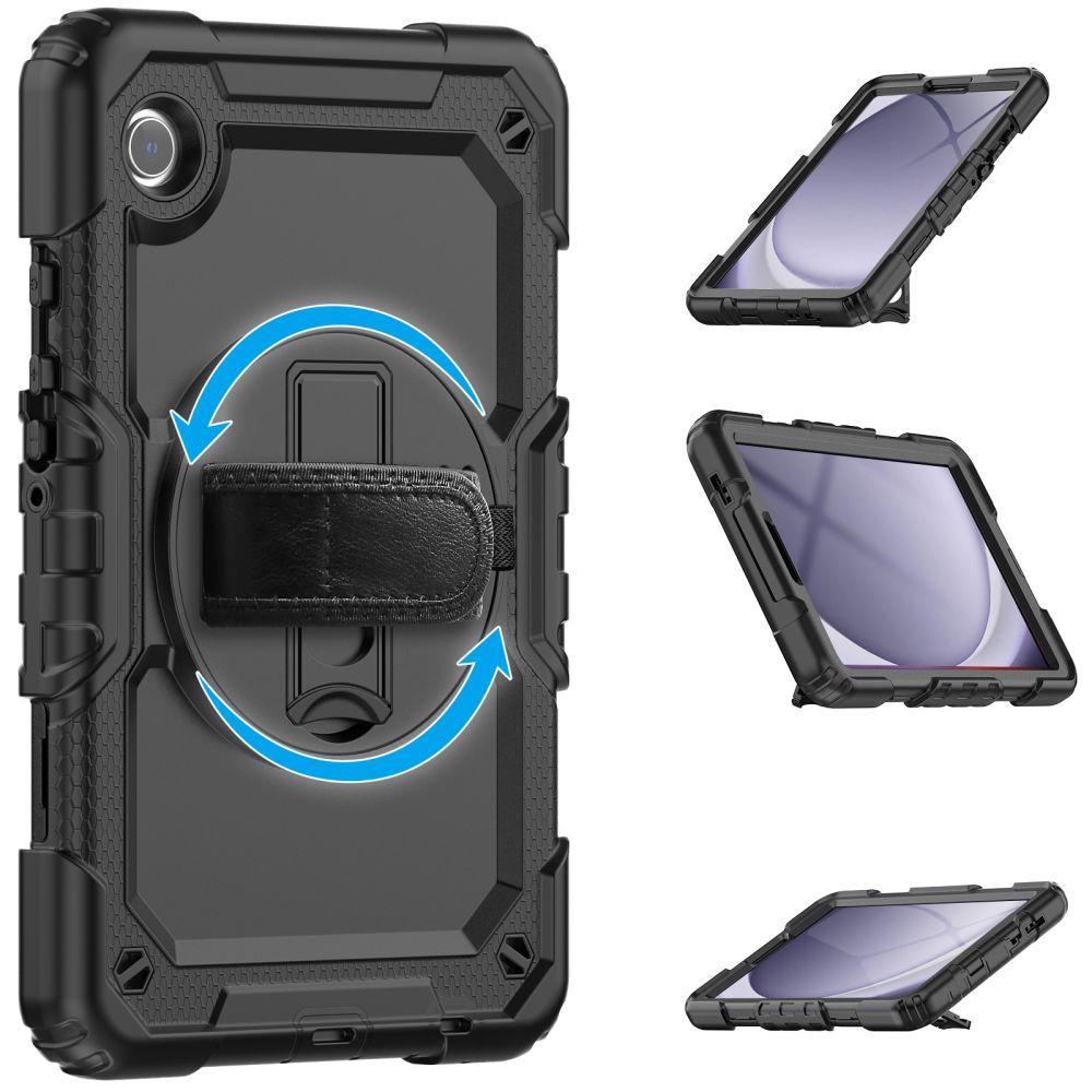 Funda para Samsung Galaxy Tab A11 / Tab A9, Tech-Protect, Solid360, Negra