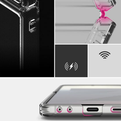 Funda para Samsung Galaxy Z Flip7 F766, Ringke, Fusion, Transparente