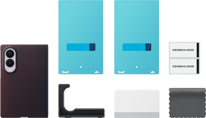 Funda para Samsung Galaxy Z Fold8 F971, Carbon Magnet Case, Roja EF-KF971SREGWW