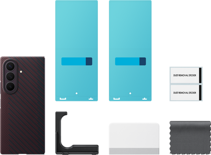 Funda para Samsung Galaxy Z Fold8 Ultra F976, Carbon Magnet Case, Roja EF-KF976SREGWW