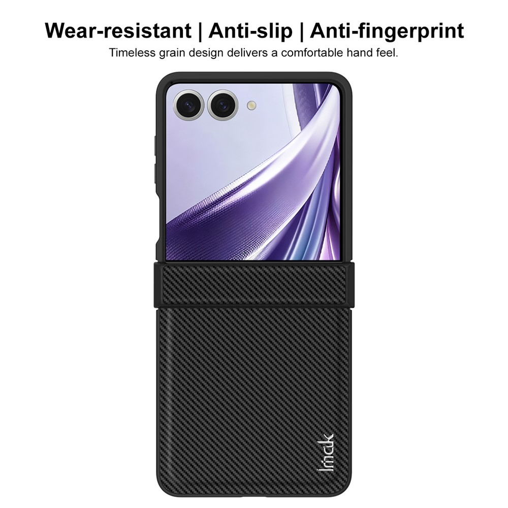 Funda para Samsung Galaxy Z Flip8 F776, Imak, Carbono, Negra