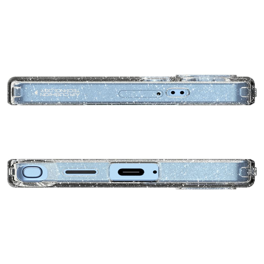 Funda para Samsung Galaxy S25 Ultra S938, Spigen, Liquid Crystal Glitter, Transparente ACS08950