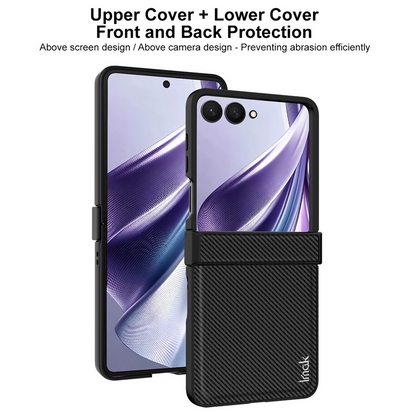 Funda para Samsung Galaxy Z Flip8 F776, Imak, Carbono, Negra