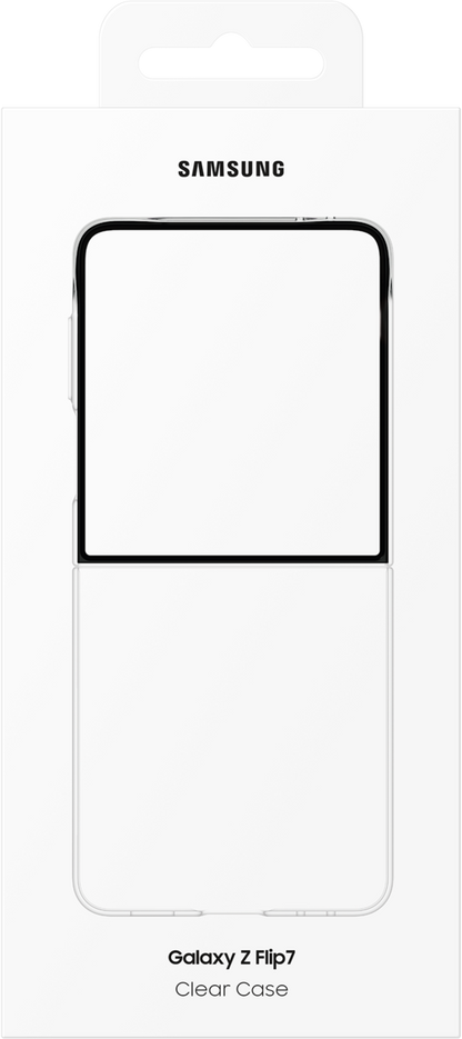 Funda para Samsung Galaxy Z Flip7 F766, Clear Case, Transparente EF-AF766CTEGWW