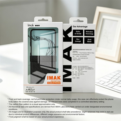 Funda para Samsung Galaxy Z Flip8 F776, Imak, Carbono, Negra