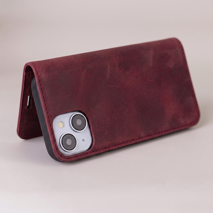 Funda para Samsung Galaxy A18 5G A186 / A17 4G A175 / A17 5G A176 / A26 A266, OEM, Smart Suede, burdeos