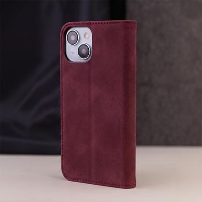 Funda para Samsung Galaxy A18 5G A186 / A17 4G A175 / A17 5G A176 / A26 A266, OEM, Smart Suede, burdeos
