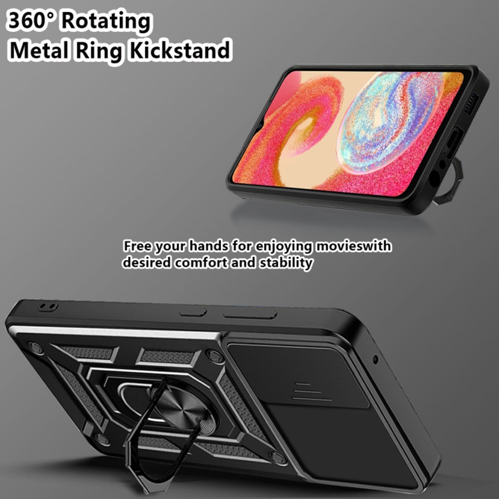 Funda para Samsung Galaxy A04e A042 / M04 M045, Techsuit, CamShield, Negra