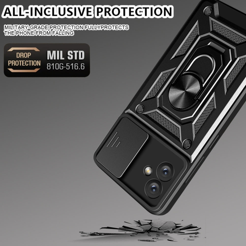 Funda para Samsung Galaxy A04e A042 / M04 M045, Techsuit, CamShield, Negra