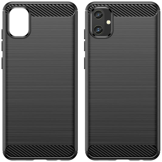 Funda para Samsung Galaxy A05 A055, Techsuit, Carbono, Negra