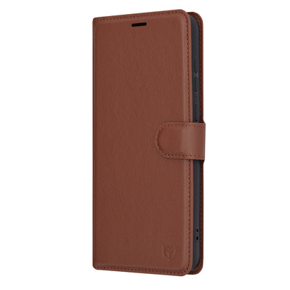 Funda para Samsung Galaxy A05 A055, Techsuit, Leather Folio, Marrón