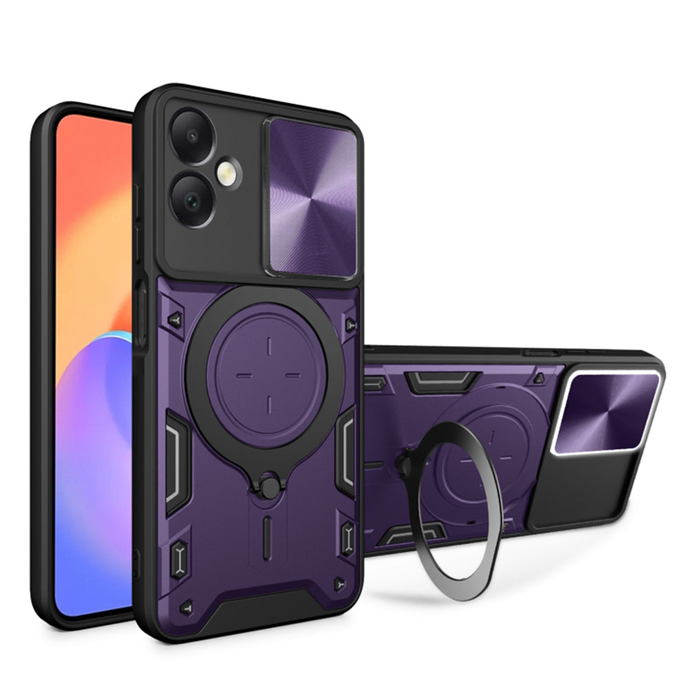Funda para Samsung Galaxy A06 A065, Techsuit, CamGuard Pro, Morado