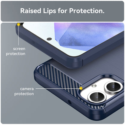Funda para Samsung Galaxy A06 A065, Techsuit, Carbono, Azul