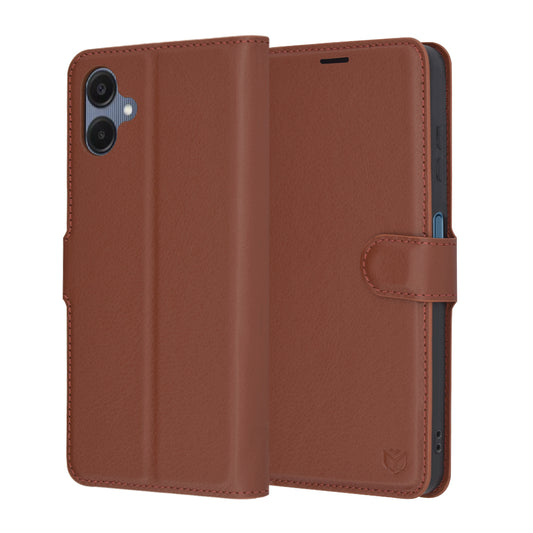 Funda para Samsung Galaxy A06 A065, Techsuit, Leather Folio, Marrón