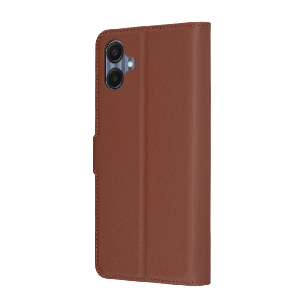 Funda para Samsung Galaxy A06 A065, Techsuit, Leather Folio, Marrón