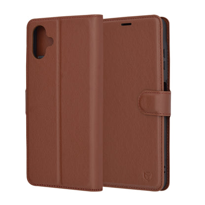 Funda para Samsung Galaxy A06 A065, Techsuit, Leather Folio, Marrón