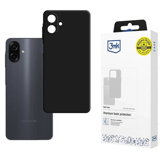 Funda para Samsung Galaxy A07 4G A075, 3MK, Negra Mate