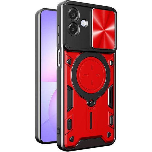 Funda para Samsung Galaxy A07 4G A075, Techsuit, CamGuard Pro, Roja