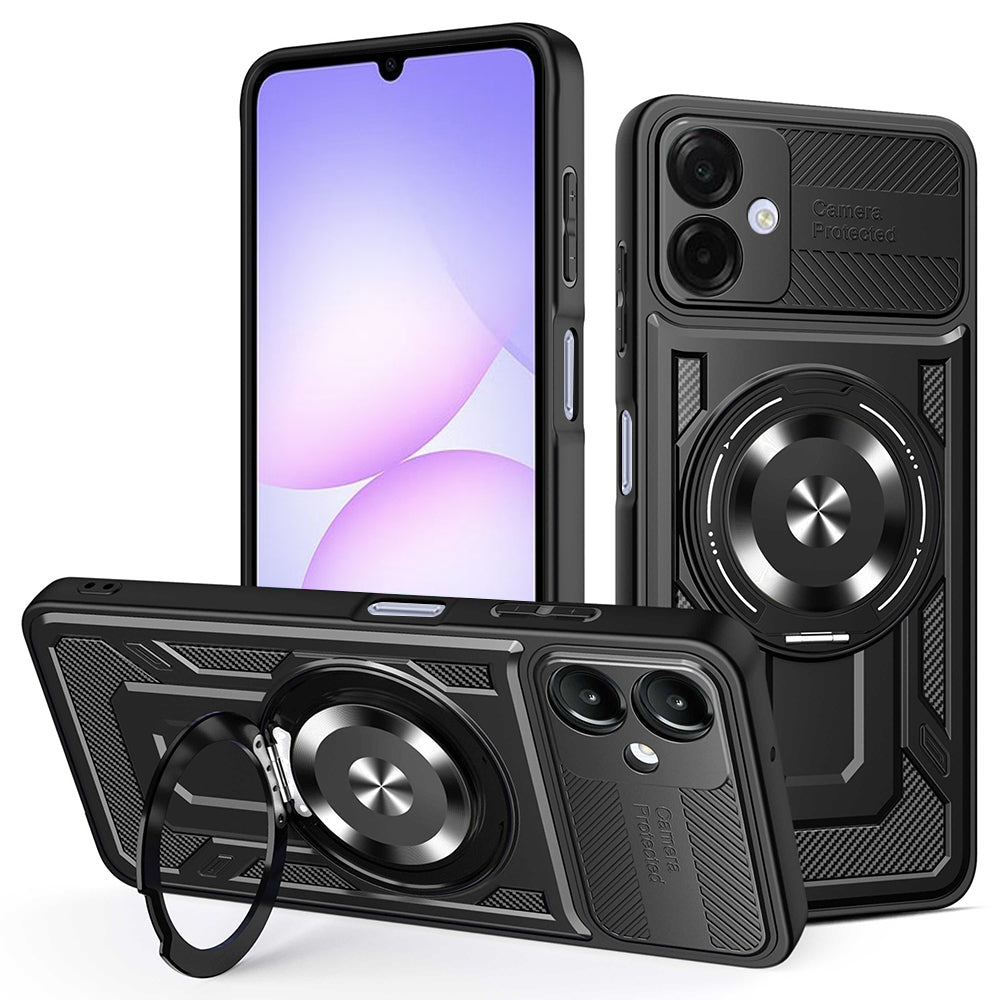 Case for Samsung Galaxy A07 4G A075, Techsuit, RuggedCam, Black