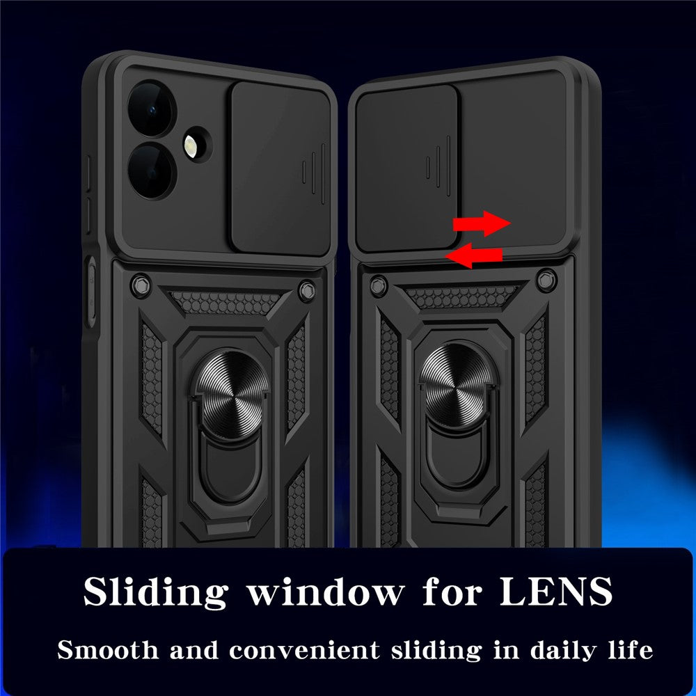 Funda para Samsung Galaxy A08 4G A085 / A07 5G A076, Techsuit, CamShield, Negra