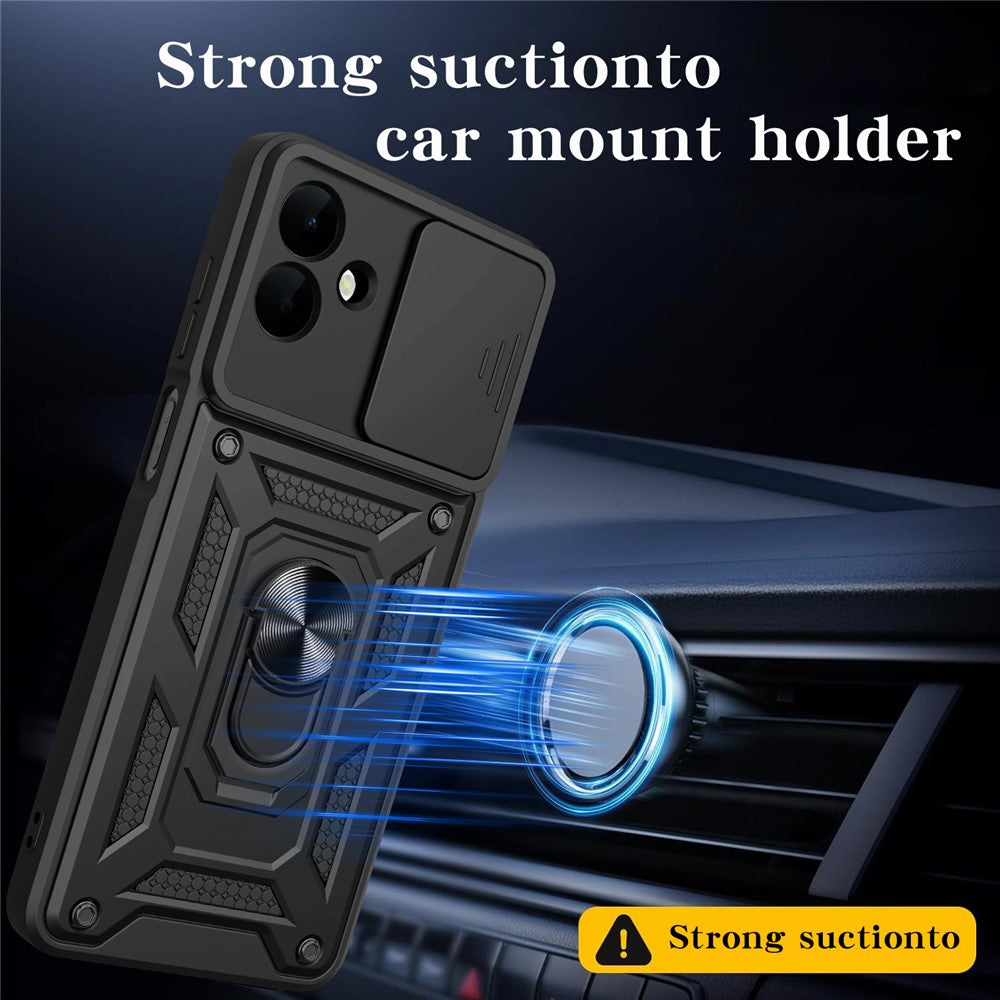 Funda para Samsung Galaxy A08 4G A085 / A07 5G A076, Techsuit, CamShield, Negra