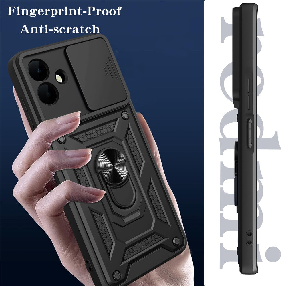 Funda para Samsung Galaxy A08 4G A085 / A07 5G A076, Techsuit, CamShield, Negra