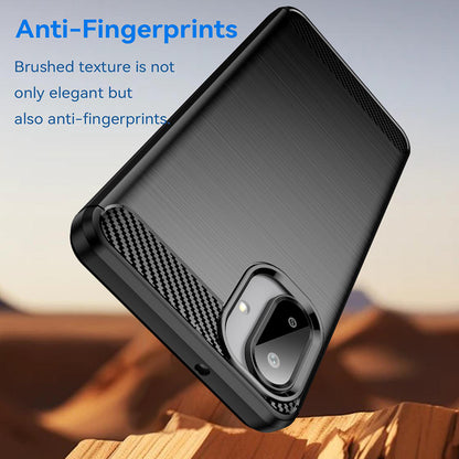 Funda para Samsung Galaxy A08 4G A085 / A07 5G A076, Techsuit, Carbono, Negra