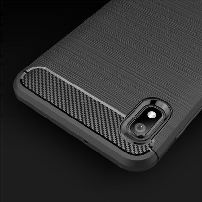 Funda para Samsung Galaxy A10 A105 / M10 M105, Techsuit, Carbono, Negra