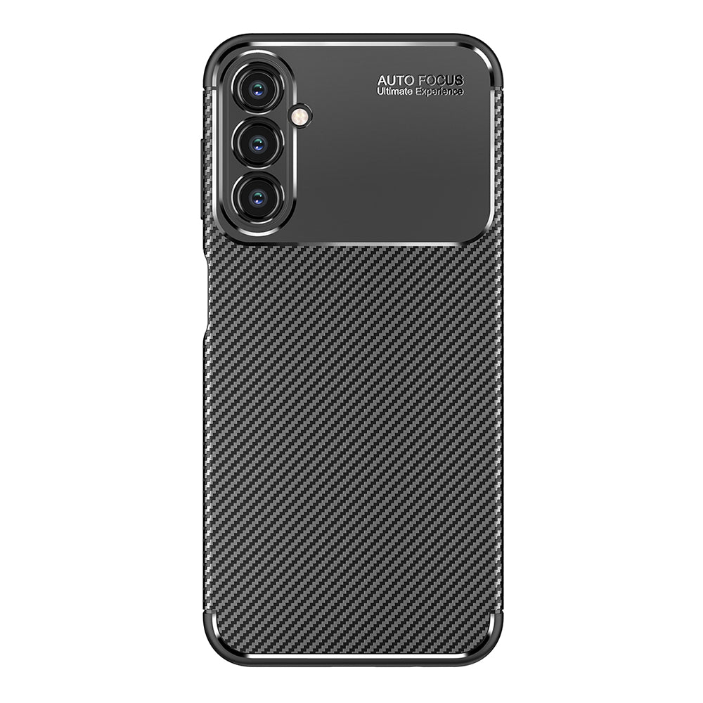 Funda para Samsung Galaxy A14 A145 / A14 5G A146, Techsuit, Fibra de Carbon, Negra