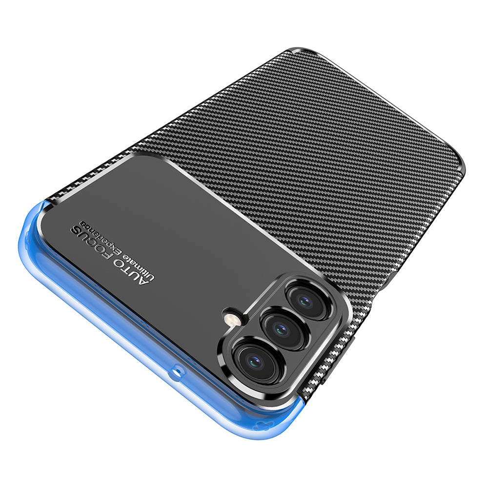 Funda para Samsung Galaxy A14 A145 / A14 5G A146, Techsuit, Fibra de Carbon, Negra