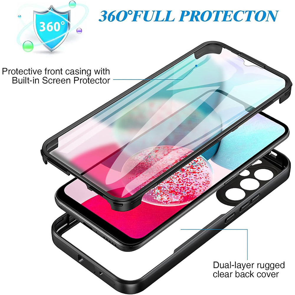 Funda para Samsung Galaxy A14 A145 / A14 5G A146, Techsuit, ColorVerse 360, Rosa